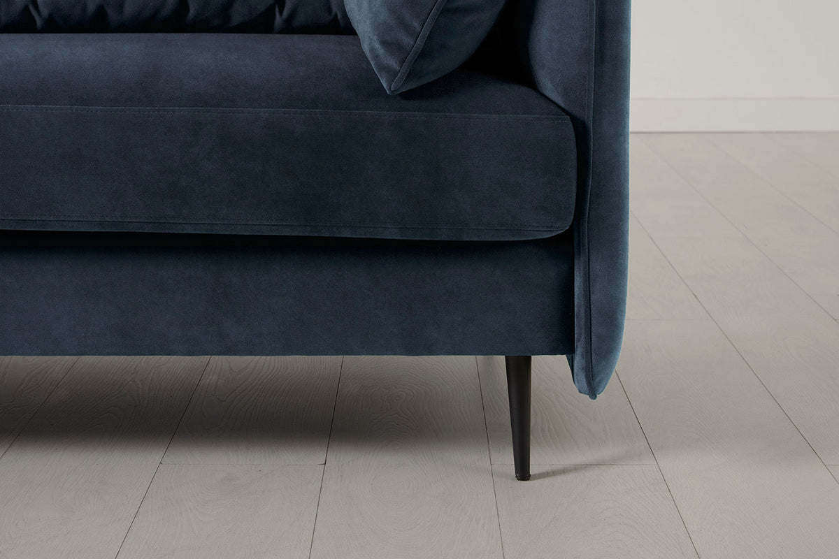 Model 19 3 Seater Right Chaise Sofa, Ocean — detail view 10