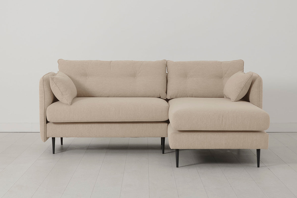 Model 19 3 Seater Right Chaise Sofa, Oatmeal