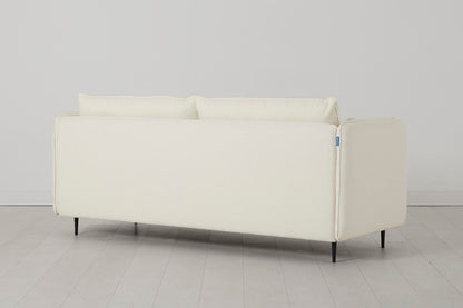 Model 19 3 Seater Sofa, Ivory — Angle View