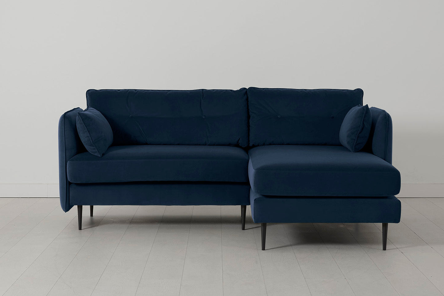 Model 19 3 Seater Right Chaise Sofa, Indigo