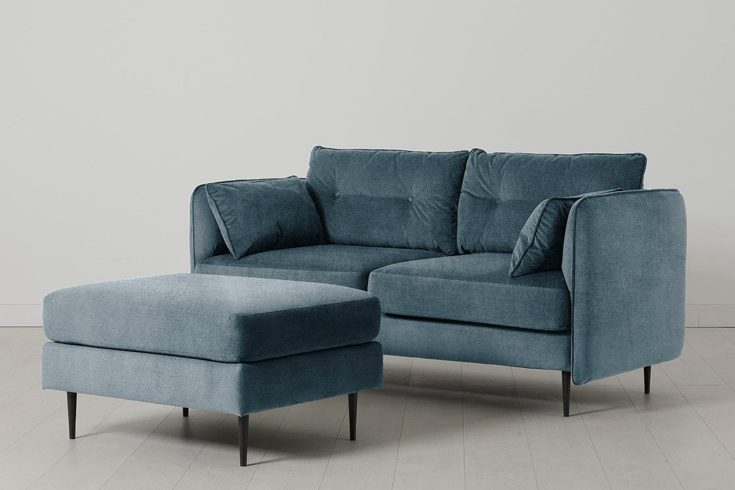 Model 19 2 Seater Sofa with Ottoman, Hydro