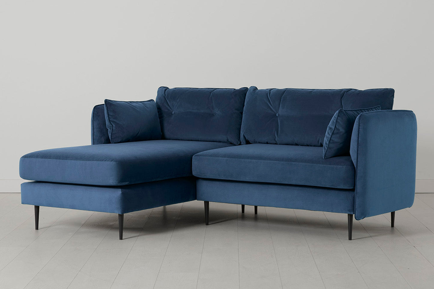 Model 19 3 Seater Left Chaise Sofa, Teal