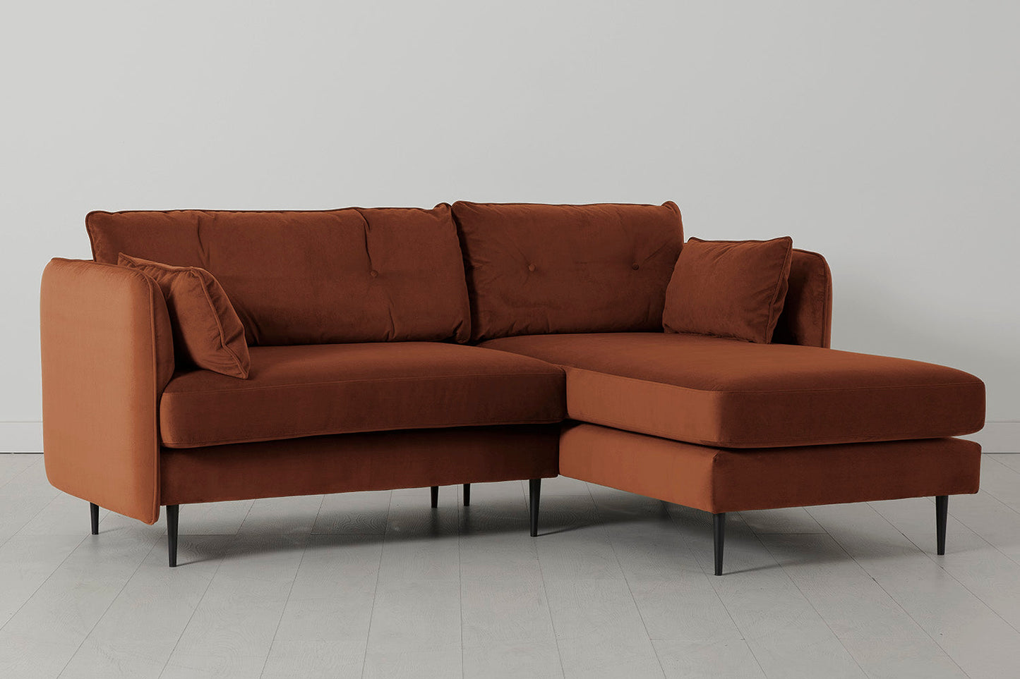 Model 19 3 Seater Right Chaise Sofa, Umber