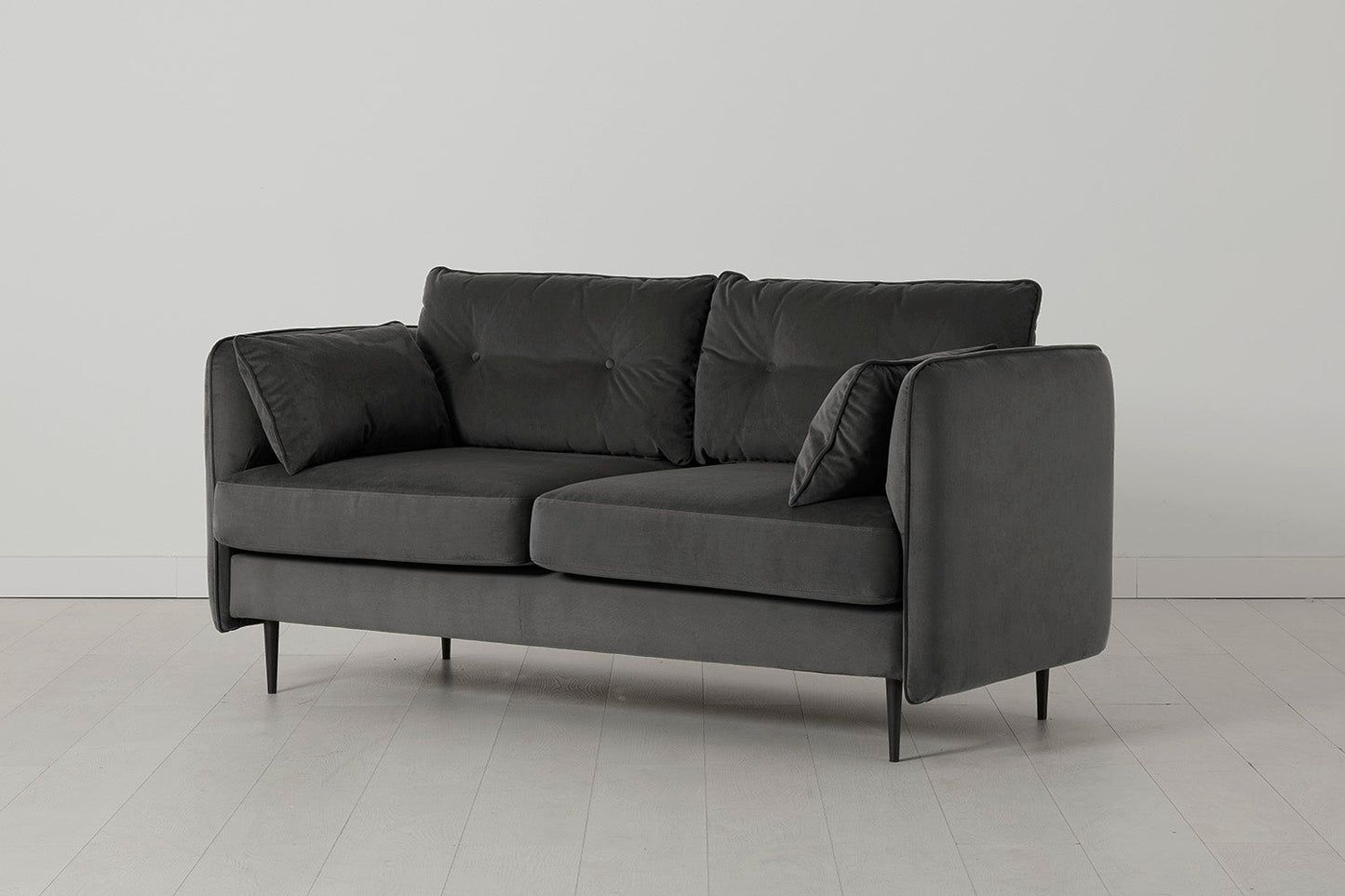 Model 19 2 Seater Sofa, Charcoal