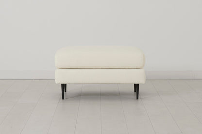Model 19 Ottoman, Ivory — Front view