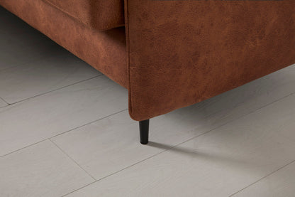 Model 19 3 Seater Sofa, Chestnut — Detail View
