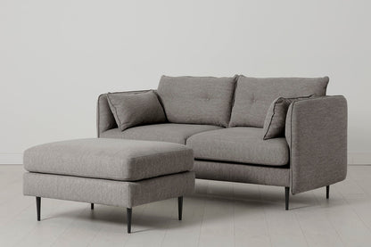 Model 19 2 Seater Sofa with Ottoman - Shadow
