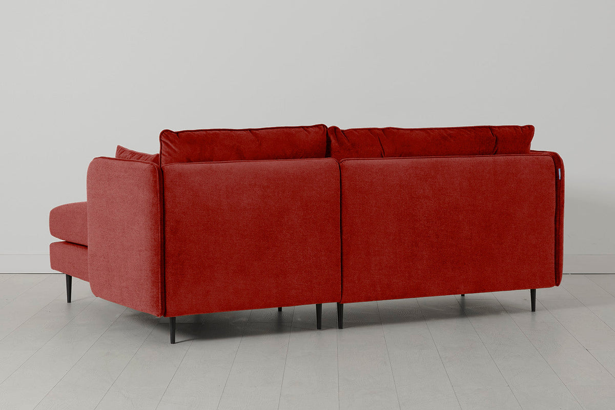Model 19 3 Seater Right Chaise Sofa, Harissa — angle view
