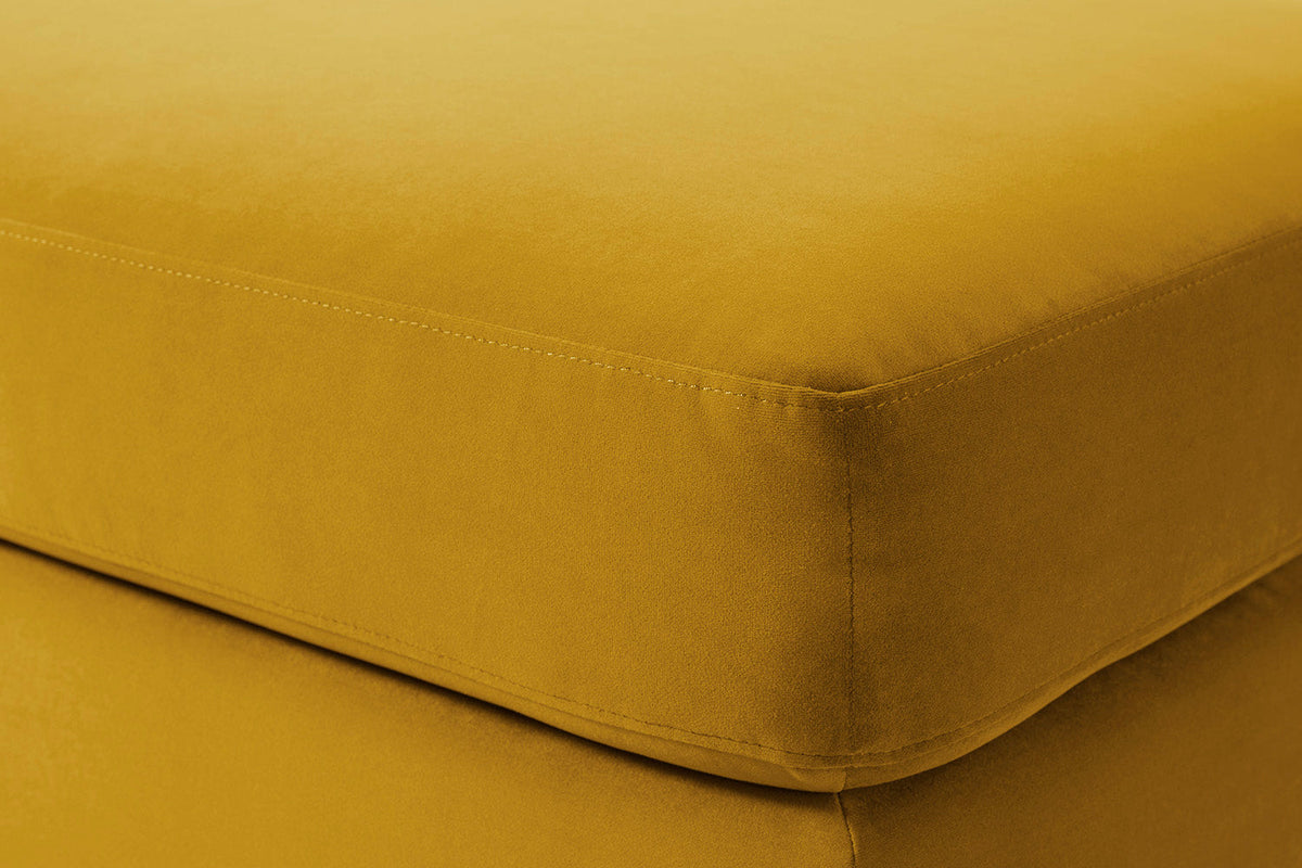Model 19 Ottoman, Mustard — Detail View