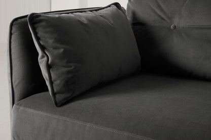 Model 19 3 Seater Left Chaise Sofa, Charcoal — Model 19 - Detail - Charcoal 06