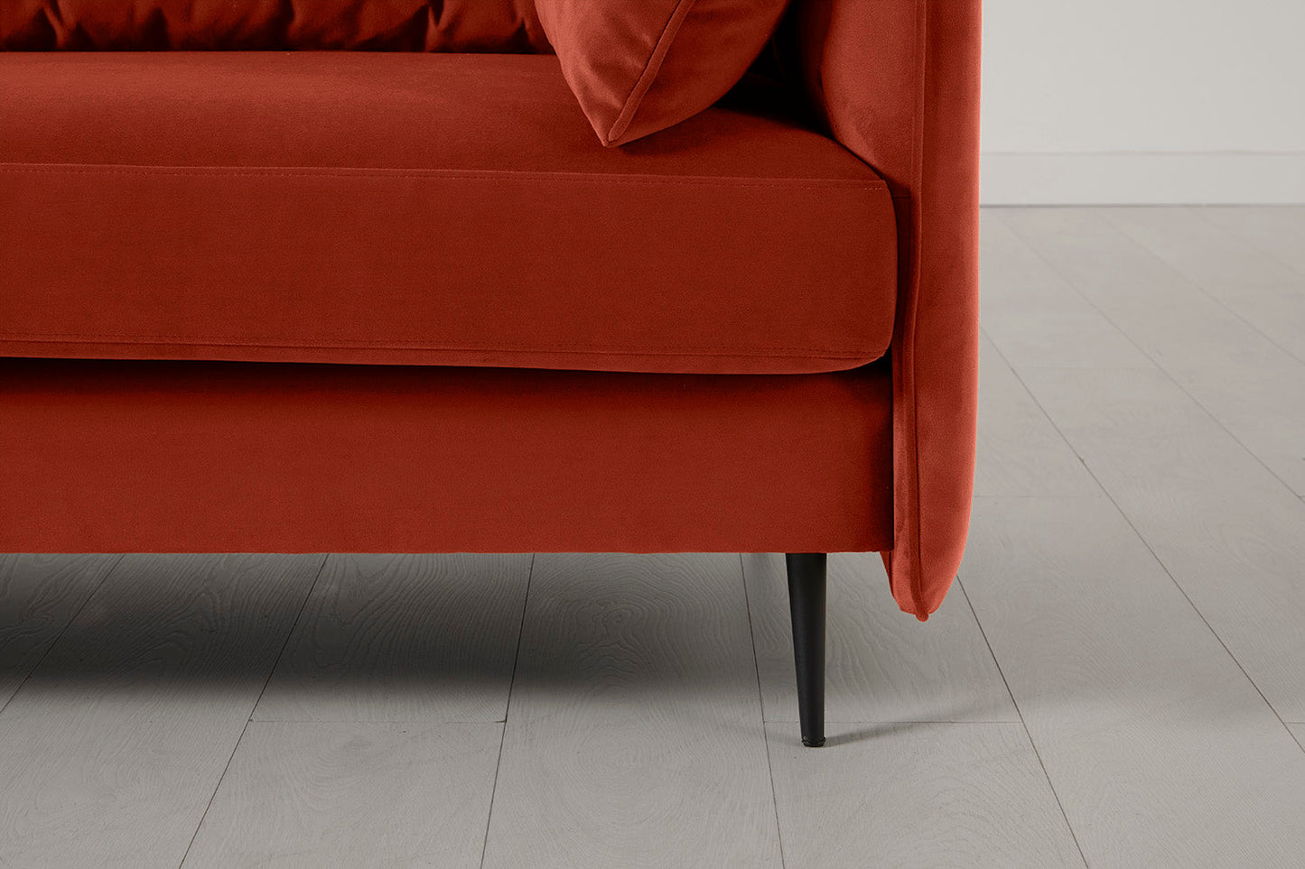 Model 19 2 Seater Sofa with Ottoman, Paprika