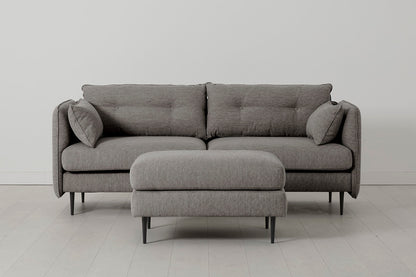 Model 19 3 Seater Sofa with Ottoman, Shadow