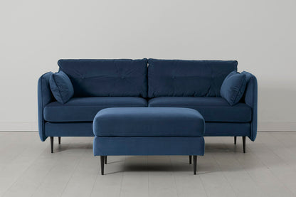 Model 19 3 Seater Sofa with Ottoman Teal 02