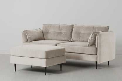 Model 19 3 Seater Sofa with Ottoman, Chalk