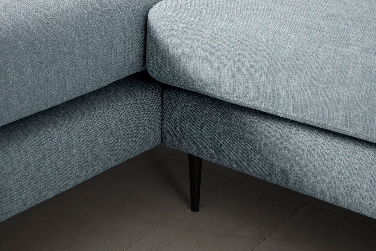 Model 19 3 Seater Left Chaise Sofa, Seaglass