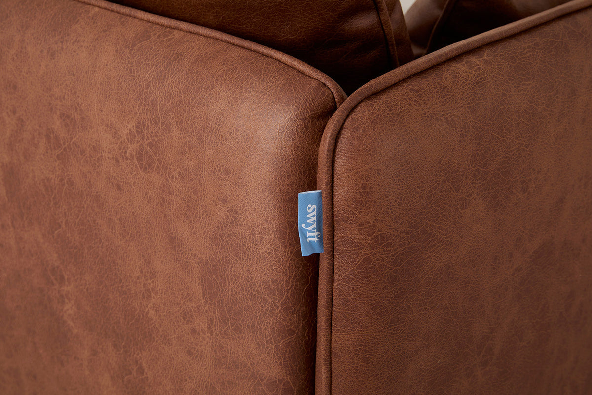 Model 19 2 Seater Sofa, Chestnut — Model 19 - Detail - Chestnut 03