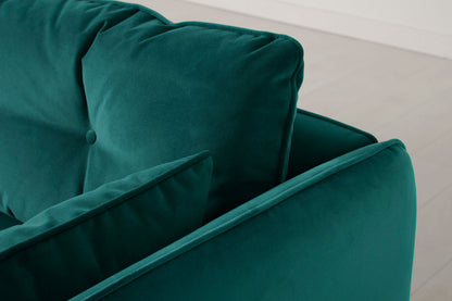 Model 19 2 Seater Sofa with Ottoman - Kingfisher