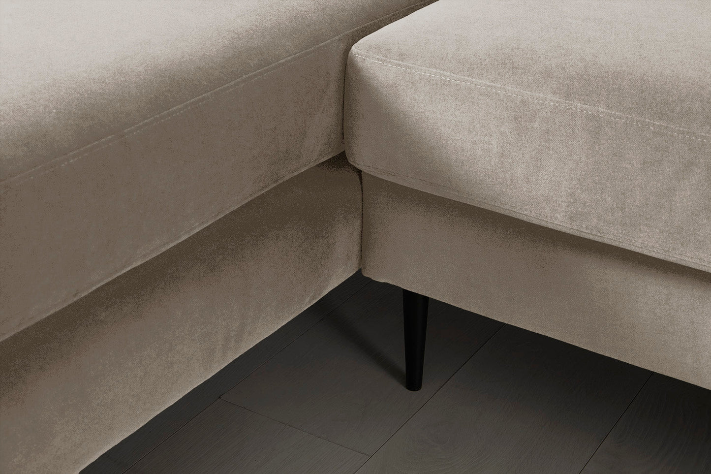 Model 19 3 Seater Right Chaise Sofa, Chalk