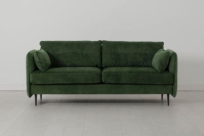 Model 19 3 Seater Sofa, Conifer — Front View