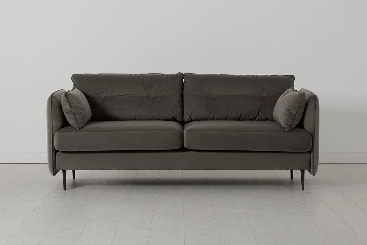 Model 19 3 Seater Sofa, Elephant — front view