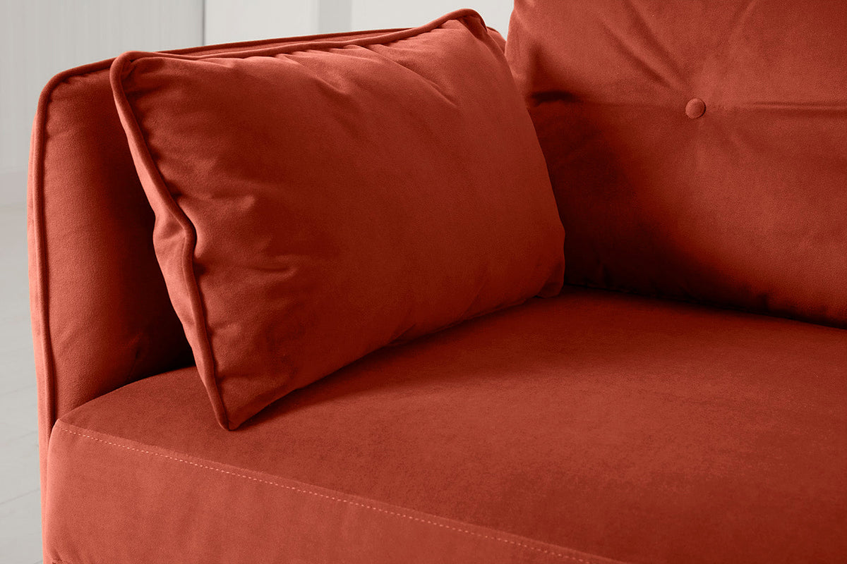 Model 19 3 Seater Sofa, Paprika — seat detail view