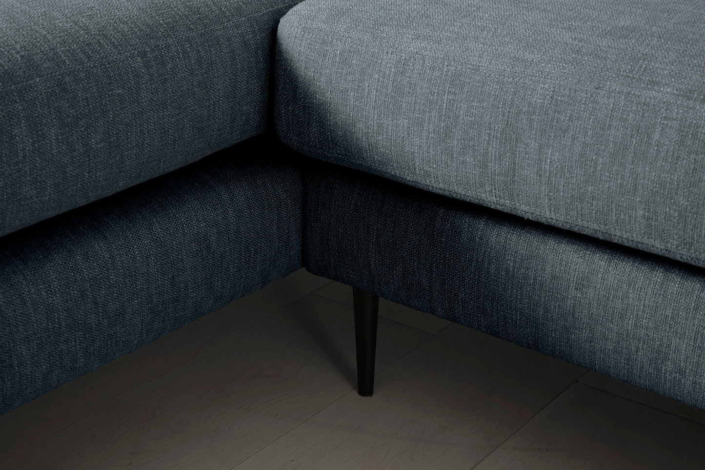 Model 19 3 Seater Right Chaise Sofa, Marine