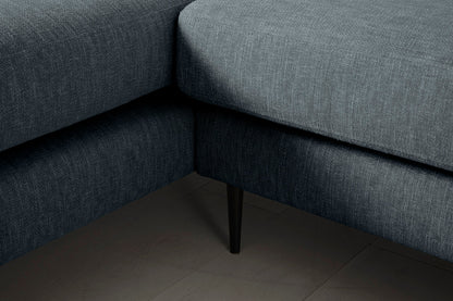 Model 19 3 Seater Right Chaise Sofa, Marine — detail view 1