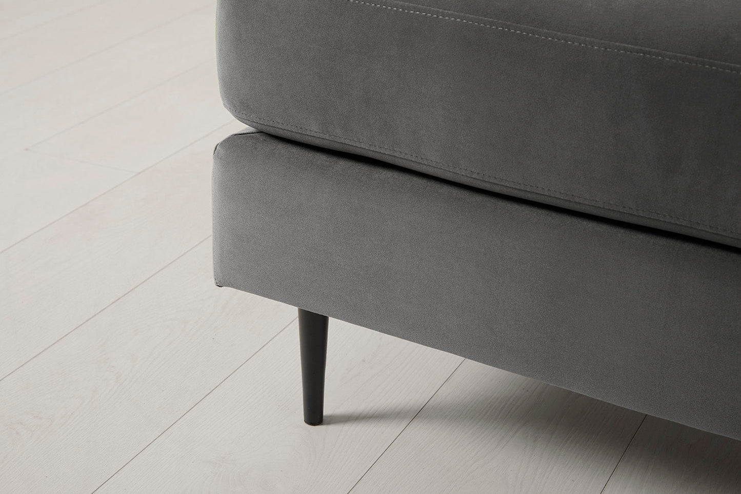 Model 19 Ottoman, Charcoal