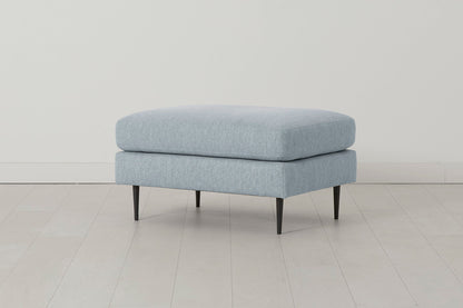 Model 19 Ottoman, Seaglass — side view