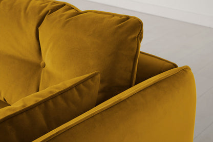 Model 19 3 Seater Sofa, Mustard — Detail