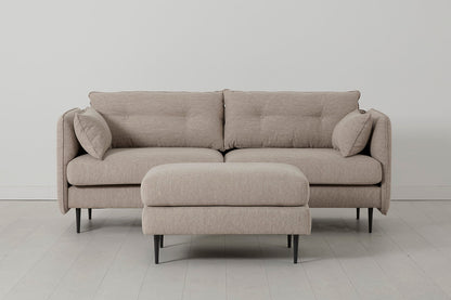 Model 19 3 Seater Sofa with Ottoman Pumice 02