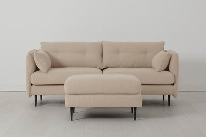 Model 19 3 Seater Sofa with Ottoman Oatmeal 02