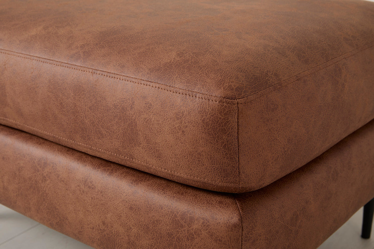 Model 19 Ottoman, Chestnut — Detail view