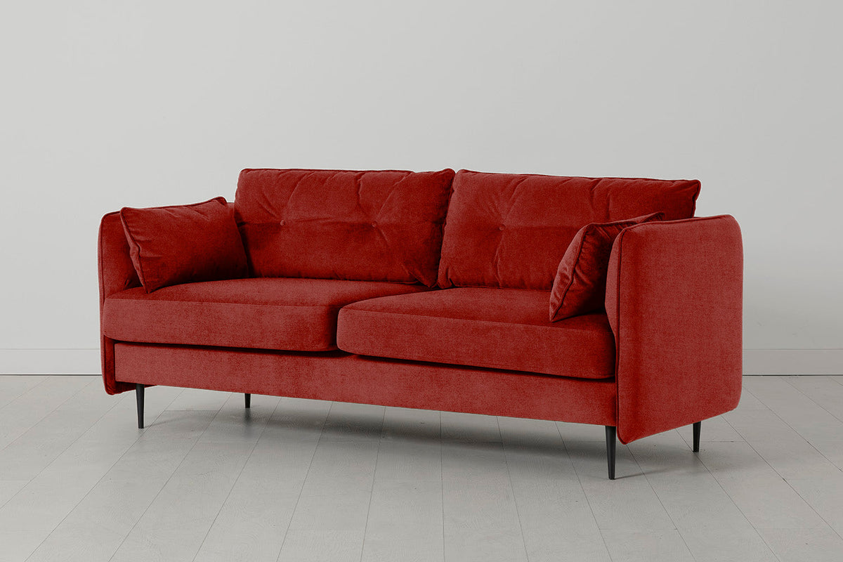 Model 19 3 Seater Sofa, Harissa — back view