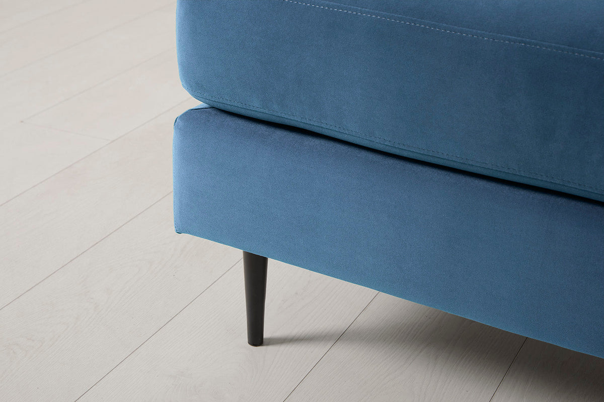 Model 19 Ottoman, Teal — Model 19 - Detail - Teal 12