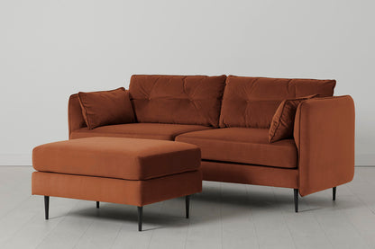 Model 19 3 Seater Sofa with Ottoman, Umber