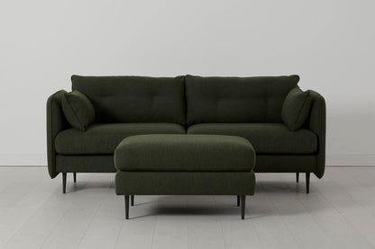 Model 19 3 Seater Sofa with Ottoman, Fern