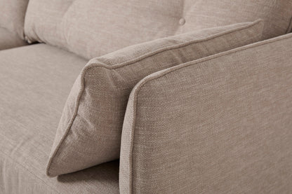 Model 19 3 Seater Right Chaise Sofa, Pumice — Model 19 - Detail - Pumice 02