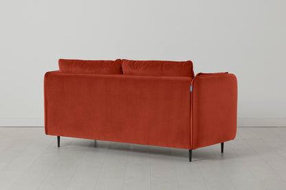 Model 19 2 Seater Sofa with Ottoman - Paprika