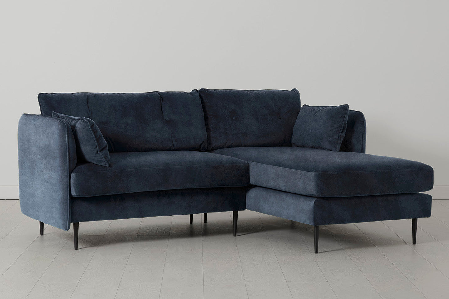 Model 19 3 Seater Right Chaise Sofa, Ocean