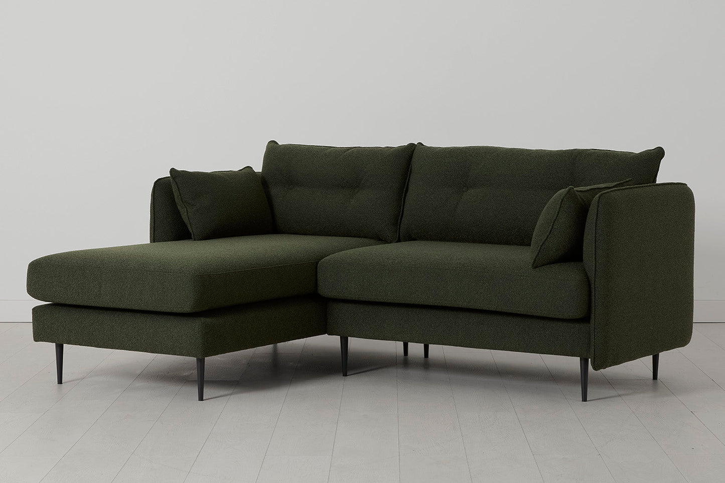 Model 19 3 Seater Left Chaise Sofa, Fern