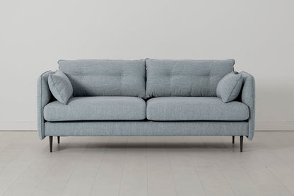 Model 19 3 Seater Sofa, Seaglass — Front view