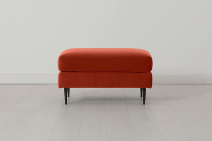 Model 19 Ottoman, Paprika — Front view