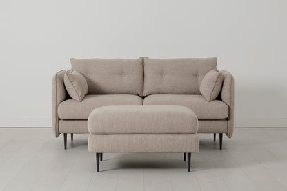 Model 19 2 Seater Sofa with Ottoman - Pumice