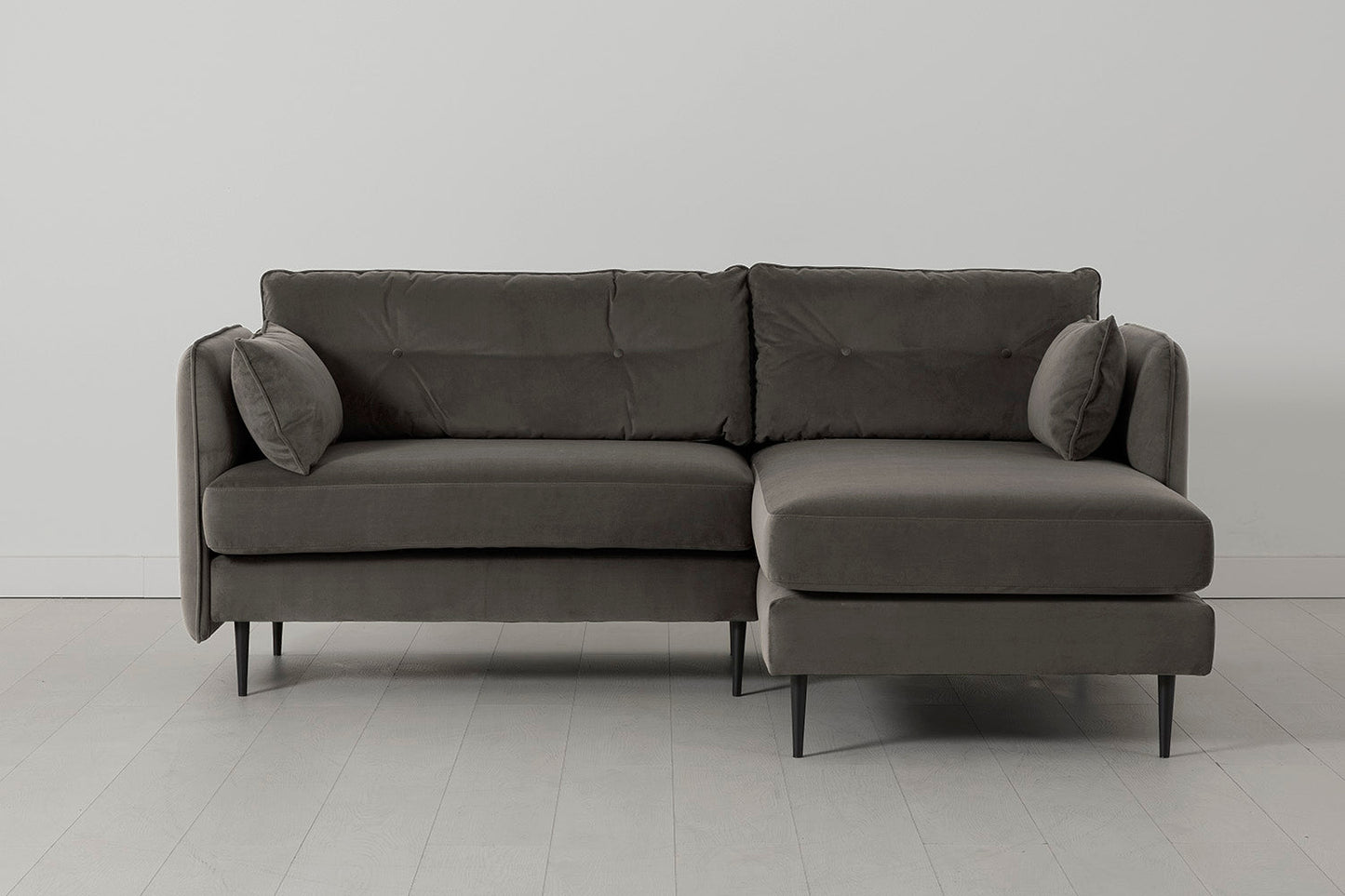 Model 19 3 Seater Right Chaise Sofa, Elephant