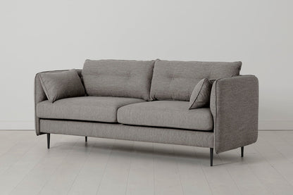 Model 19 3 Seater Sofa, Shadow — Back View