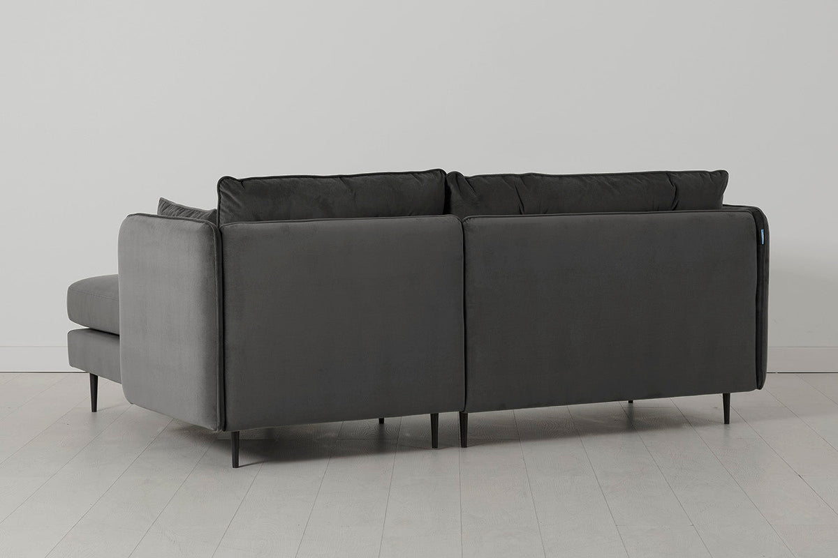 Model 19 3 Seater Right Chaise Sofa, Charcoal — Model 19 - Right Chaise Sofa - Charcoal 03