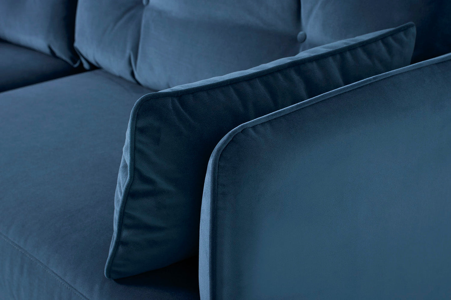 Model 19 3 Seater Left Chaise Sofa, Teal