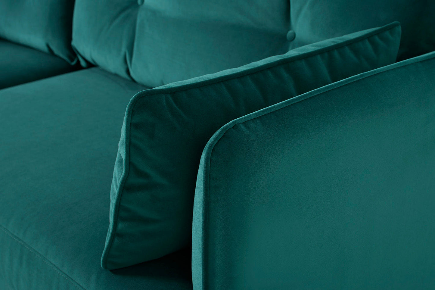 Model 19 3 Seater Sofa with Ottoman, Kingfisher