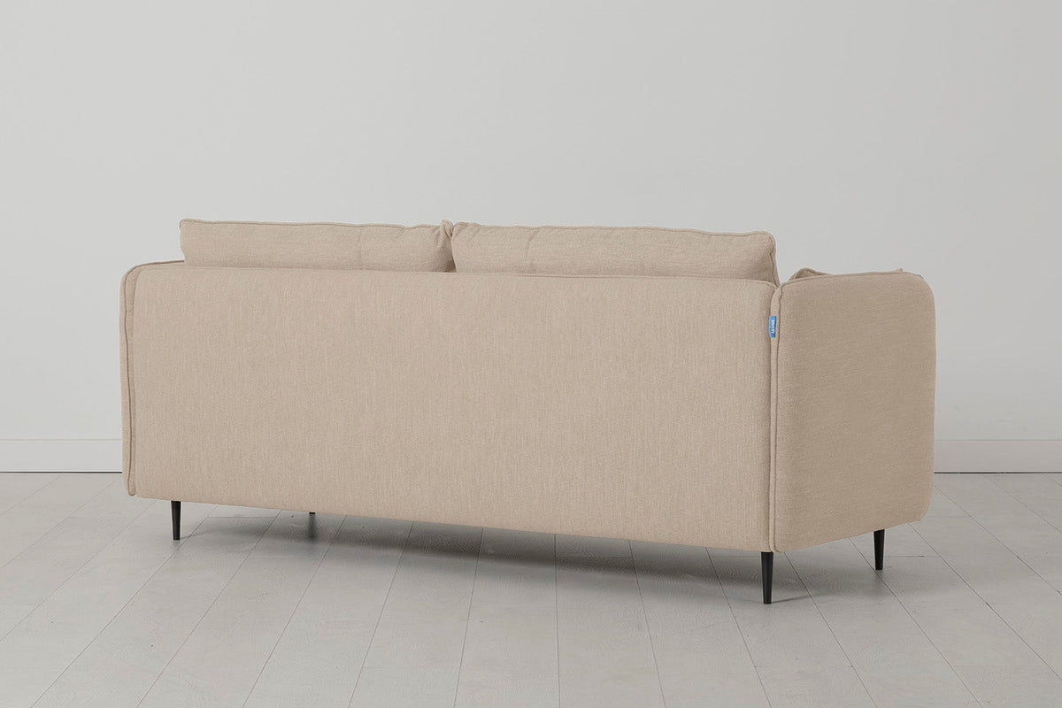 Model 19 3 Seater Sofa with Ottoman, Oatmeal